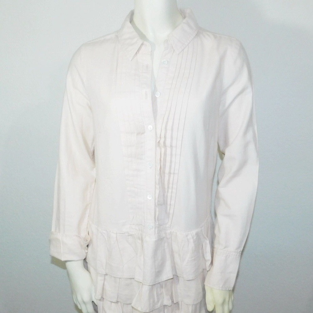 4 Small J.CREW Beige Dress Tiered